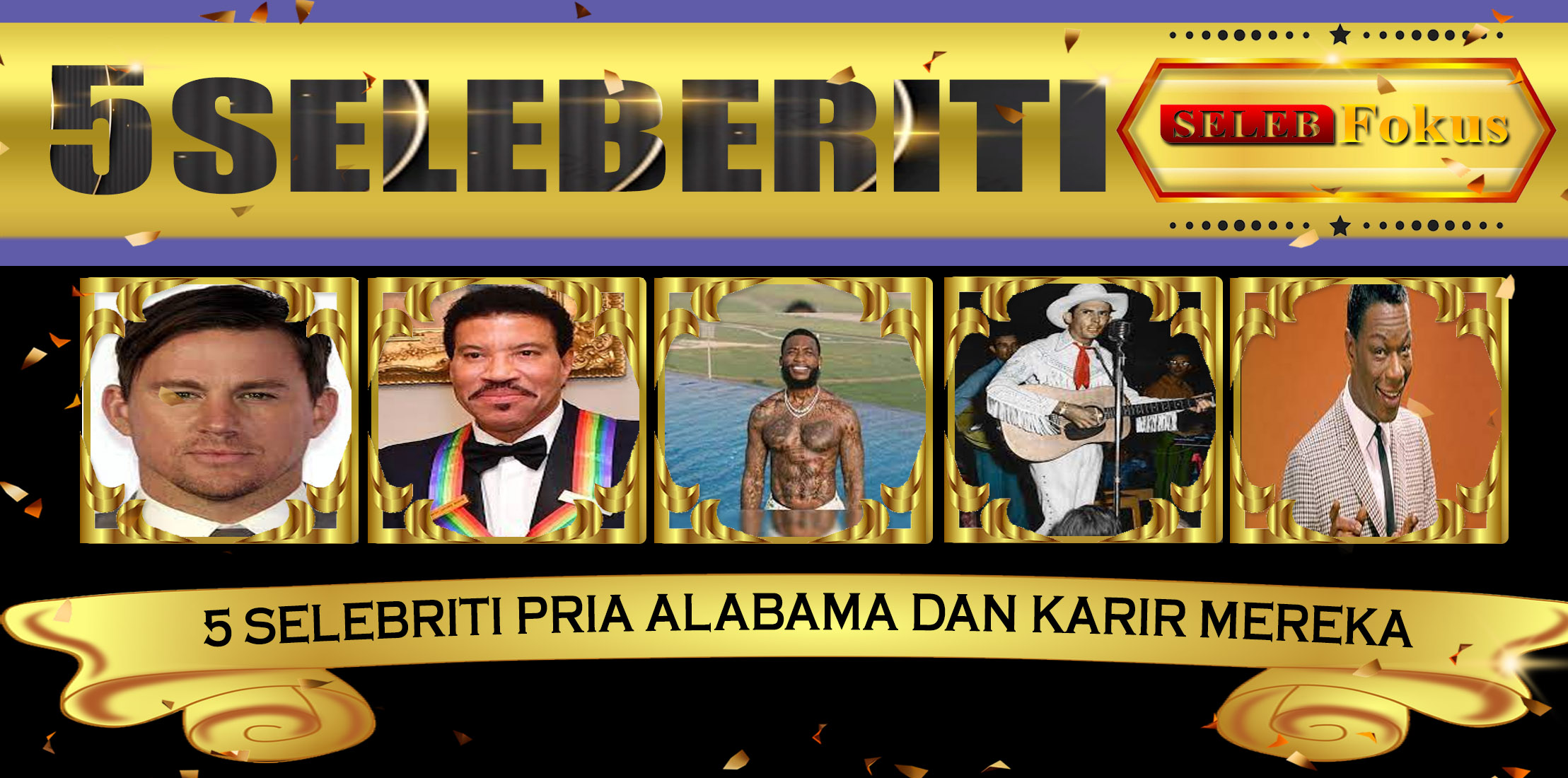 5 Selebriti Pria Alabama dan Karir Mereka